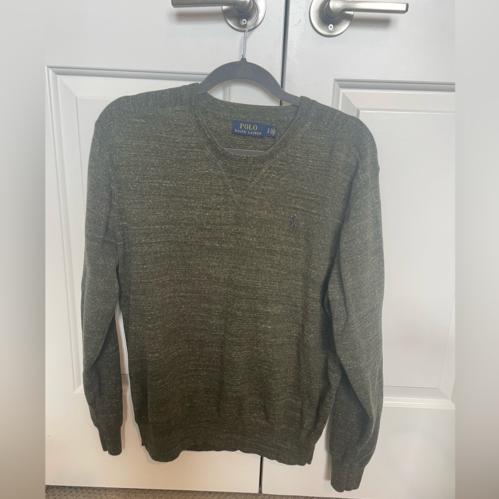 Men’s Heather Green Polo Ralph Lauren Sweater/Small/Good Condition
